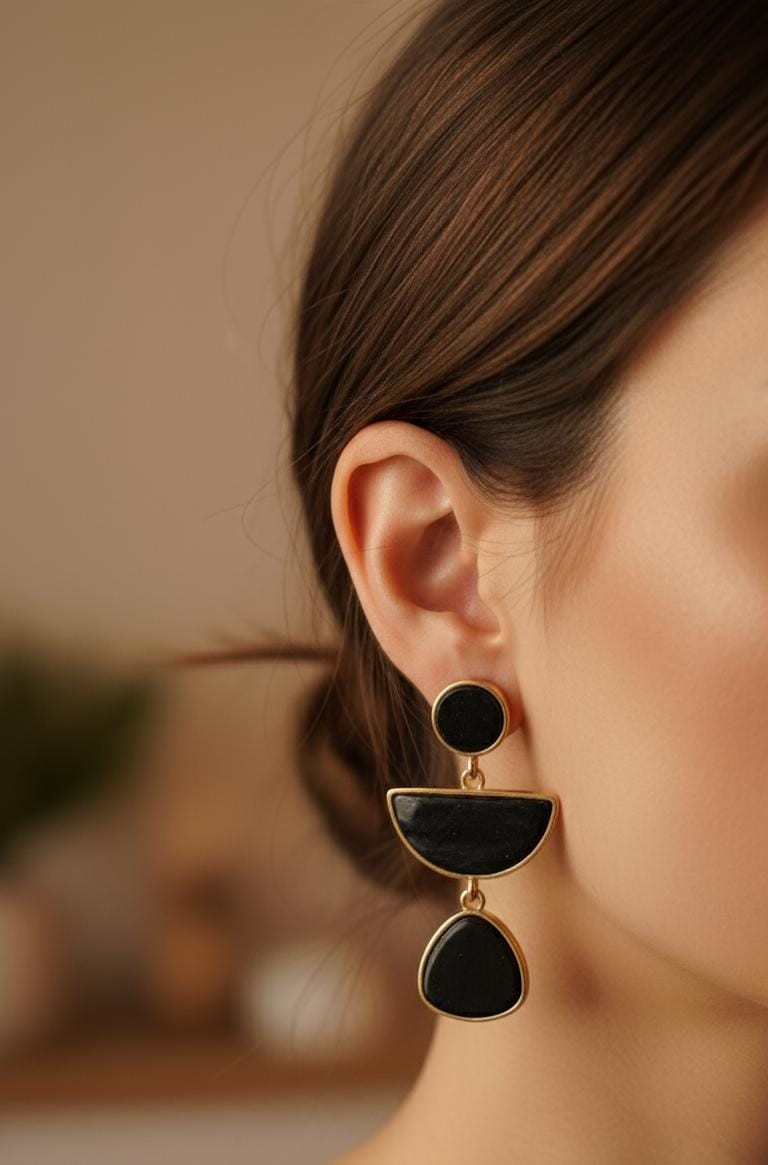 Marble pattern Earings