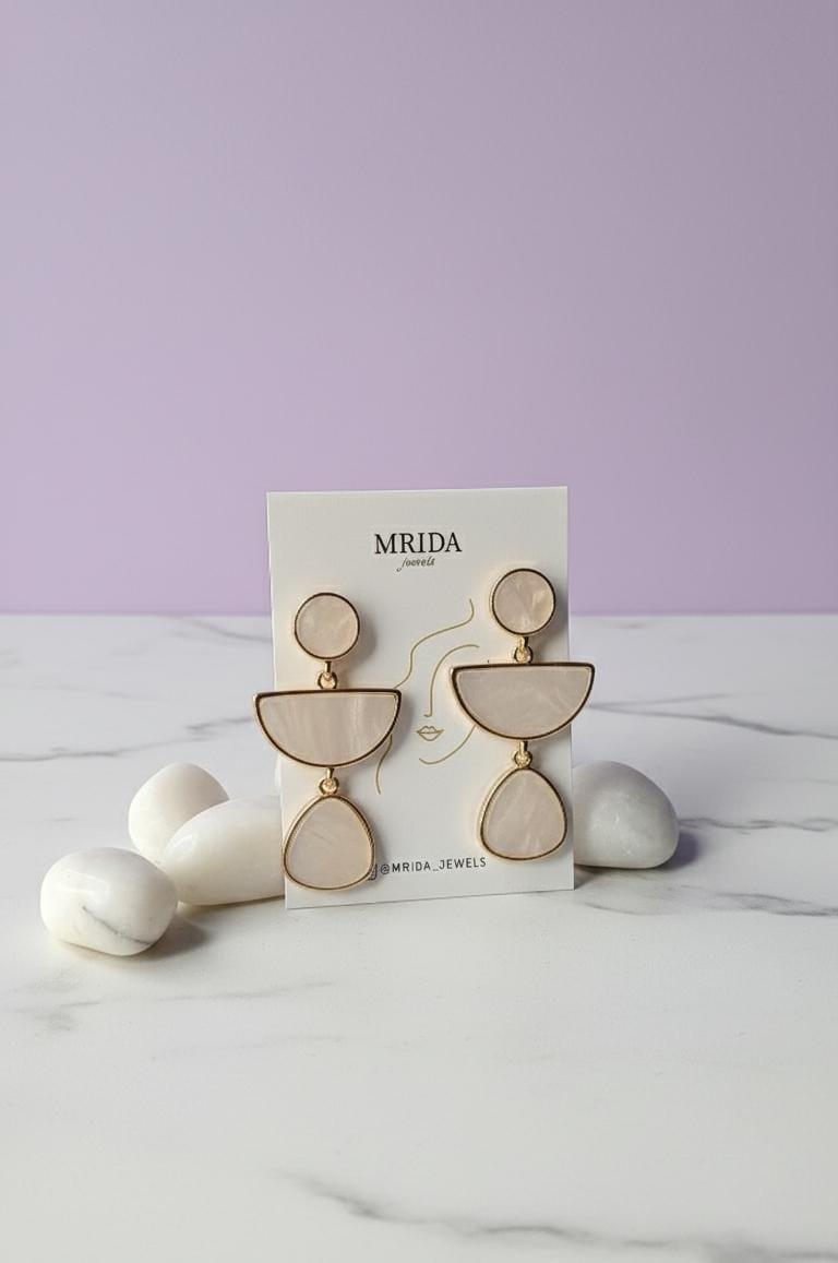 Marble pattern Earings