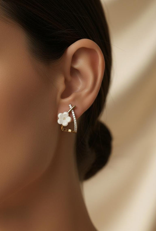 Floral Embrace Hoops