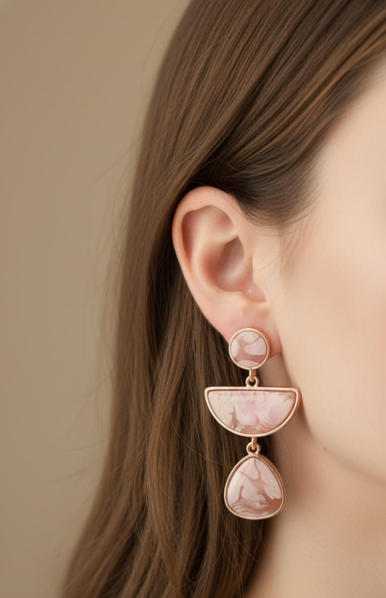 Marble pattern Earings