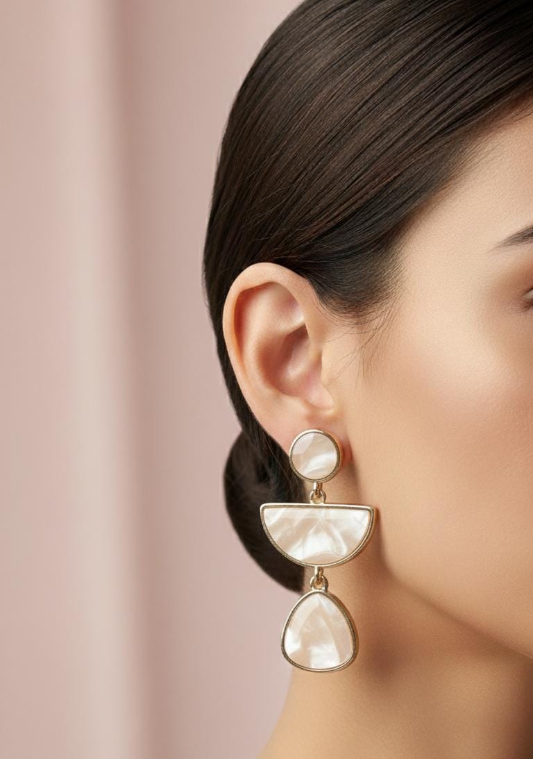 Marble pattern Earings