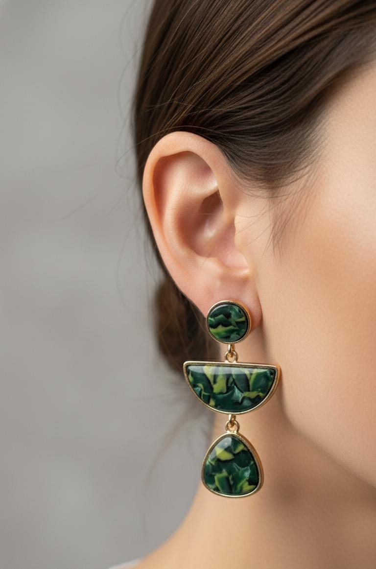 Marble pattern Earings