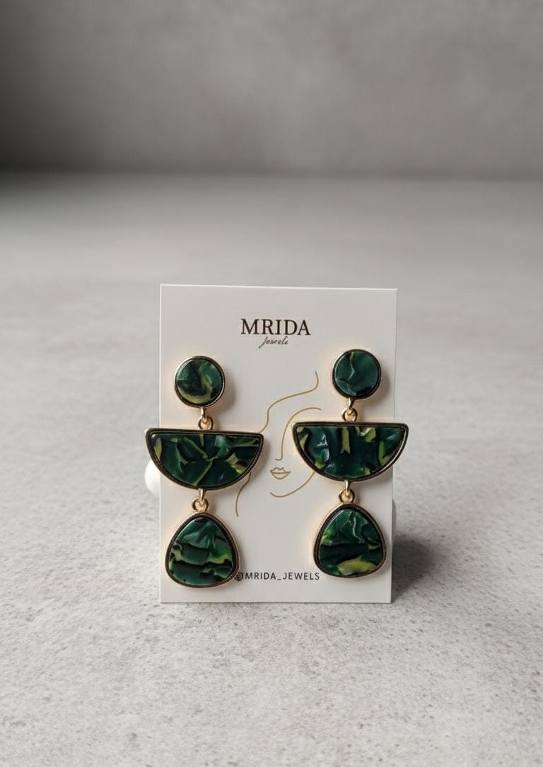 Marble pattern Earings