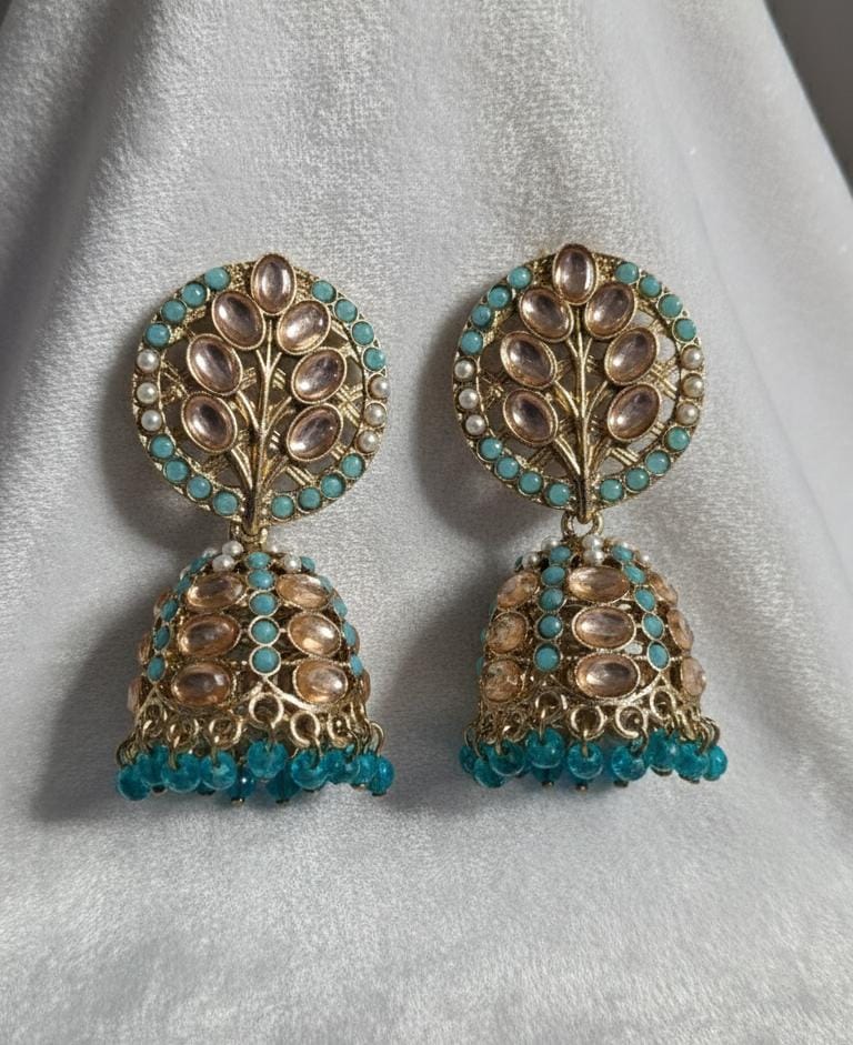 Blush Blossom Jhumkas