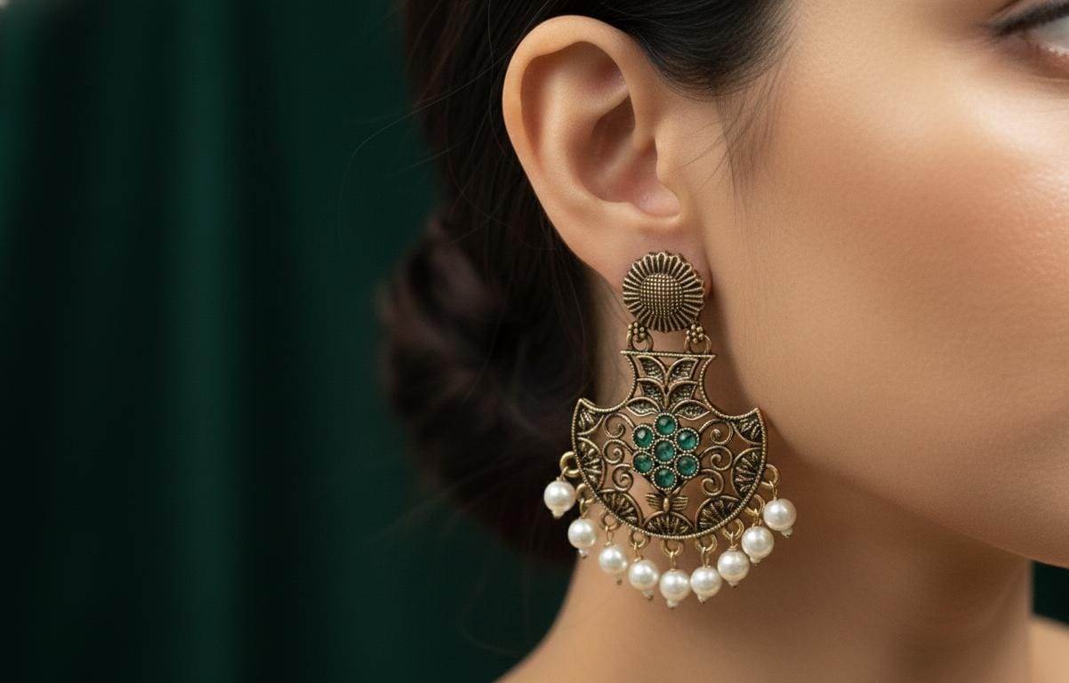 Royal pearl earrings