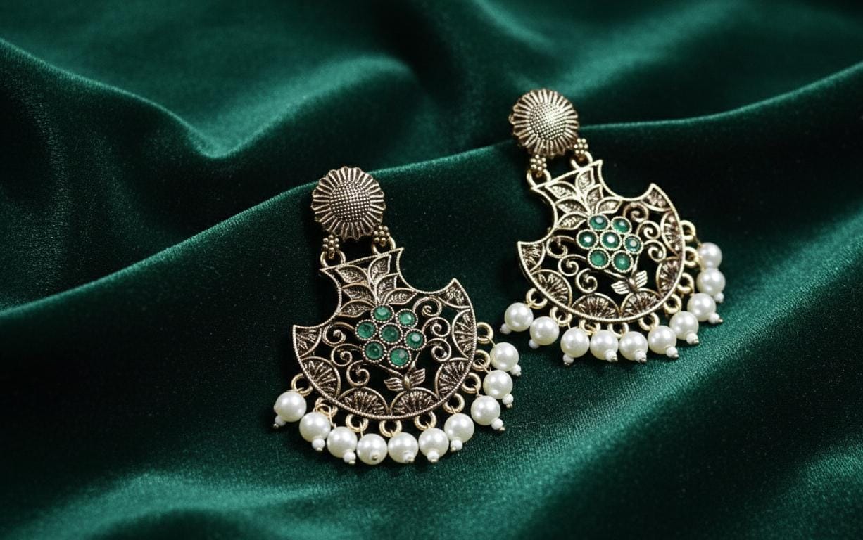 Royal pearl earrings