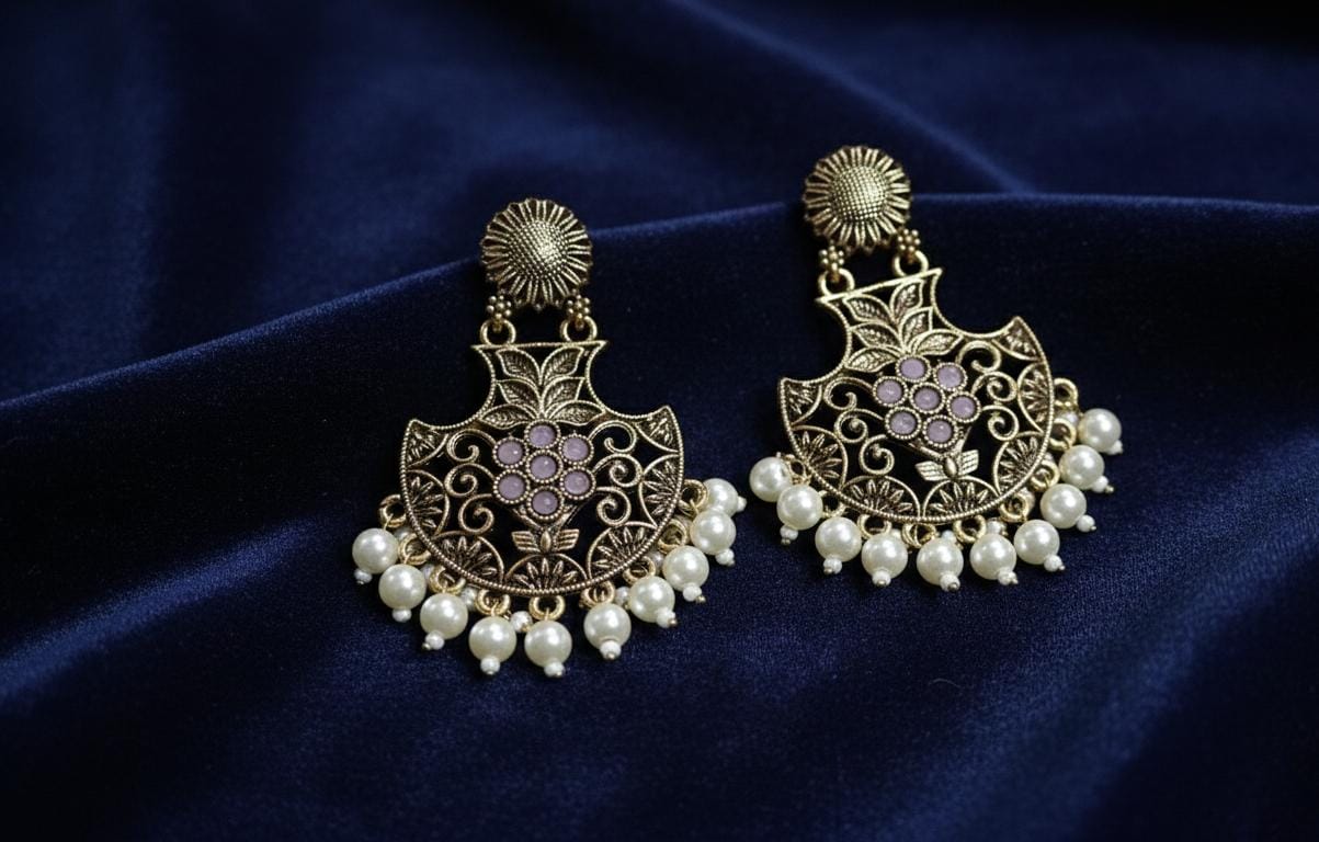 Royal pearl earrings
