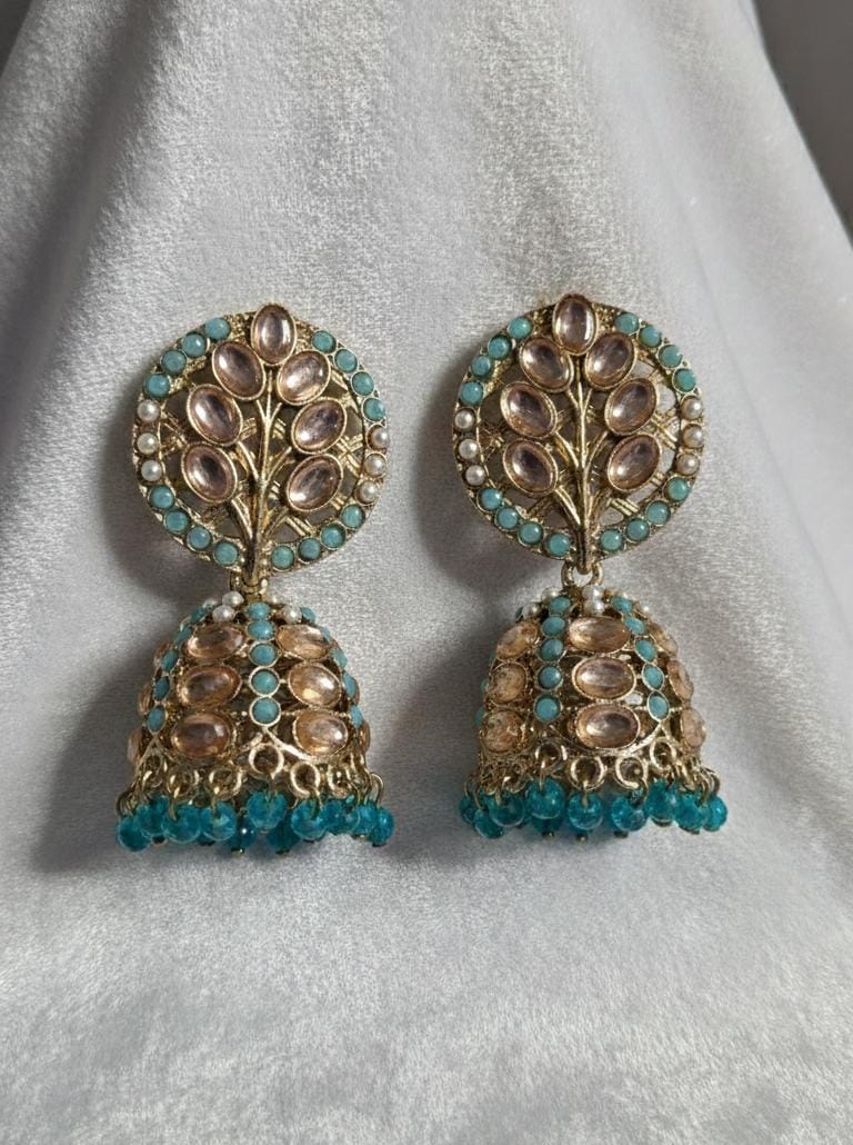 Blush Blossom Jhumkas