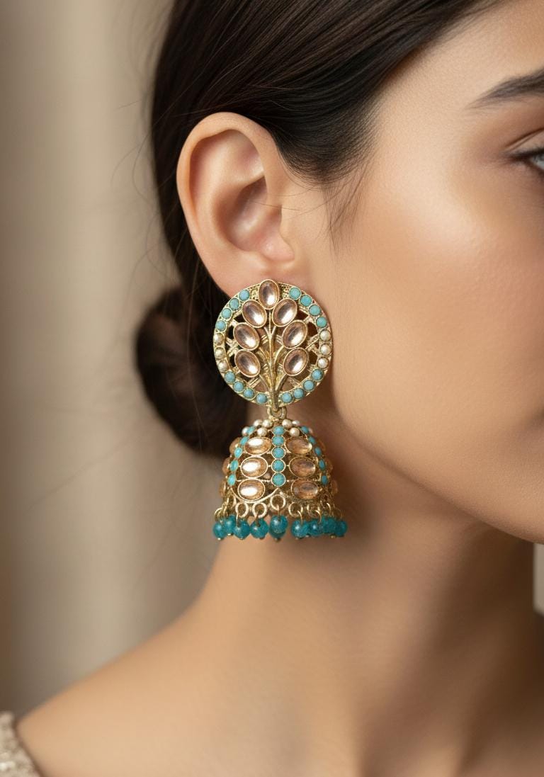 Blush Blossom Jhumkas