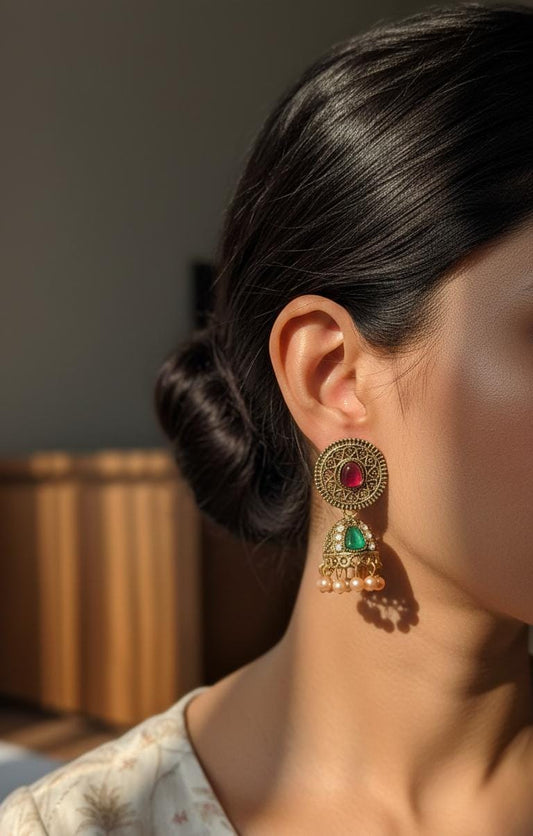 Kundan Kalash Earing